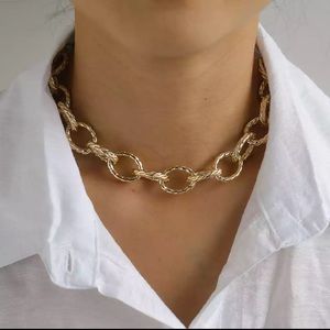 New 18k gold plated luxury necklace